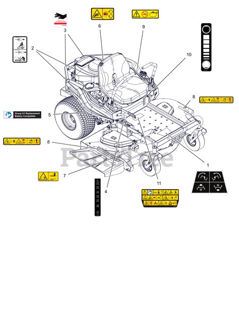 ariens  ariens edge   turn mower hp kawasaki sn   decals