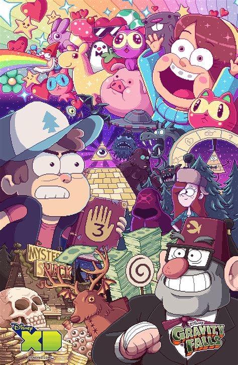 awesome new posters for gravity falls wander over oh my disney
