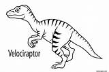 Dinosaur Coloring Velociraptor Printable Pages Sheets Print Animal Login sketch template