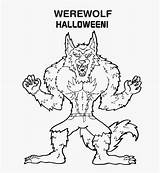 Coloring Werewolf Pages Halloween sketch template