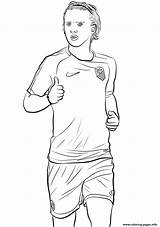 Coloring Pages Griezmann Antoine Fifa Cup Football Color Printable Drawing sketch template