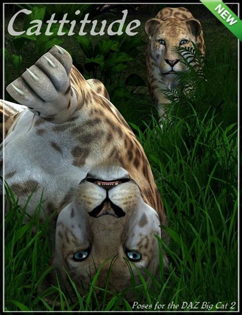 cattitude poses for daz big cat 2 daz3d and poses stuffs