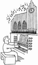 Organ Kerkorgel Orgel Tekening Coloring Organist Muziek Bach Musicals Leuke Leraar Broadway Zeichnung Gevoelens Grappig Schetsen Spreuken Organs Kiezen Sayings sketch template