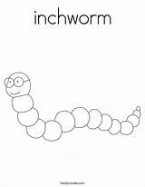 Inchworm Worm Bookworm Ll sketch template