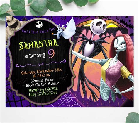 nightmare  christmas wedding invitation archives perfect party