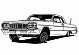 Lowrider Car Drawings Coloring Paintingvalley Silhouette Clipart sketch template