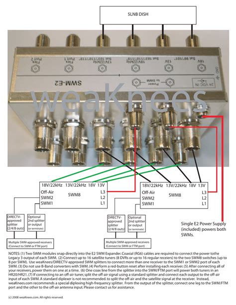 directv swm  lnb dish wiring diagram wiring diagram