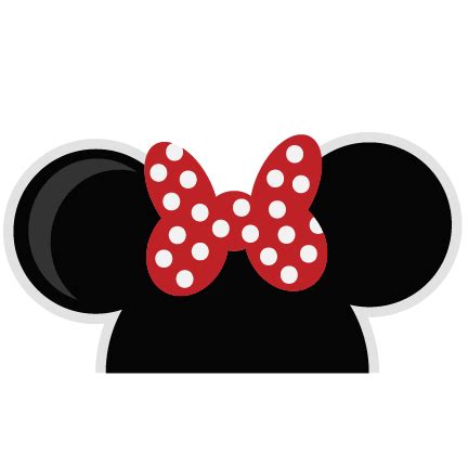 mouse ears girl svg cut files  scrapbooking mouse ears svg files
