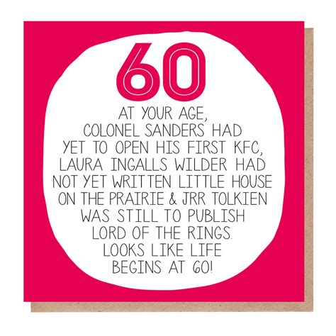 by your age… funny 60th birthday card by paper plane
