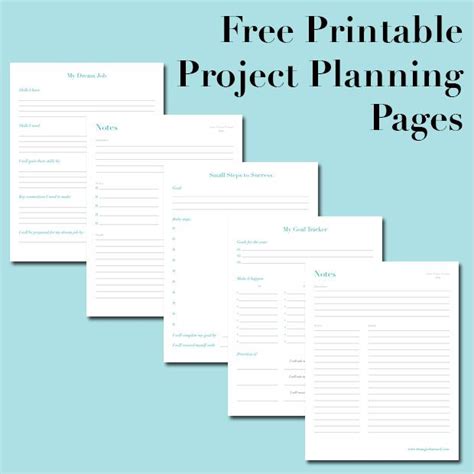 images  project planner  printable sheets  printable