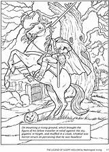 Headless Horseman Horsemen Dover Publications Sleepy Designlooter sketch template