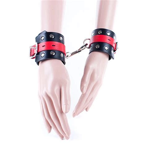 Pu Leather Hand Cuffs Leg Cuffs Kit Adult Games Sex Slave Fetish