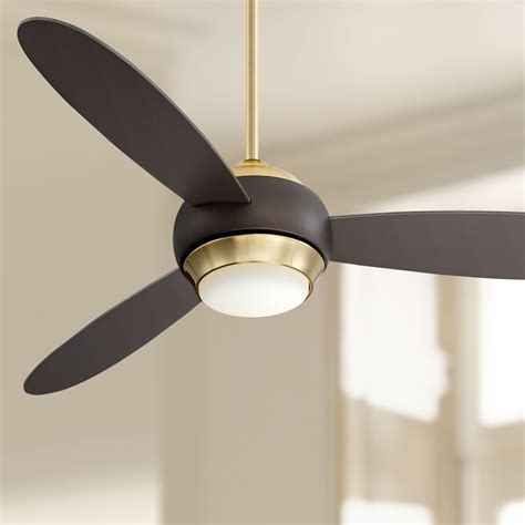 casa vieja modern ceiling fan  light led dimmable bronze  soft brass  living room