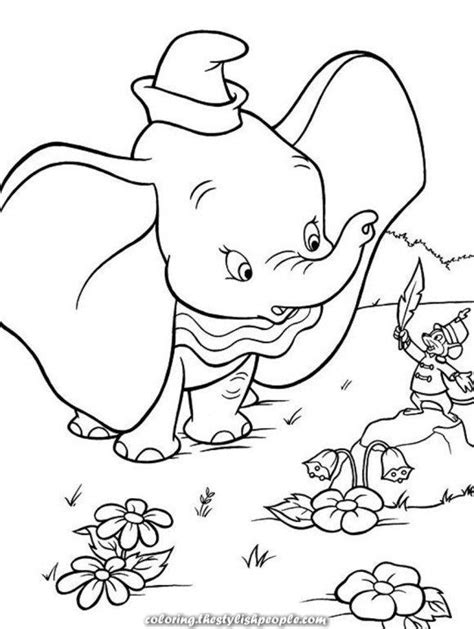 dumbo youngsters printable coloring pages  cartoon coloring pages