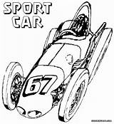 Car Sport Coloring Pages Colorings Old sketch template
