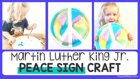 martin luther king jr peace sign craft