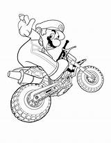 Mario Coloring Pages Kart Super Brothers Nintendo Motorbike Online Cart Ride Printable Go Bros Color Drawing Ds Bro Getdrawings Popular sketch template