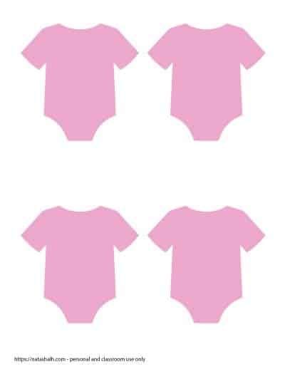 printable baby onesie outline templates   templates