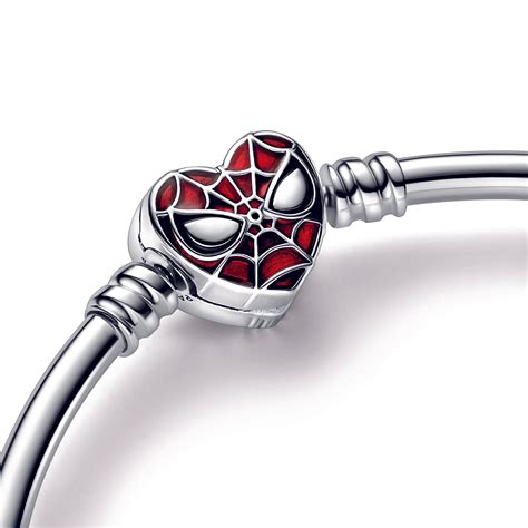 pandora moments marvel spider man mask clasp bangle