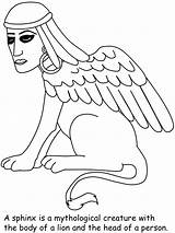 Coloring Pages Sphinx Egypt Egyptian Printable Print Clipart Book Ancient Sheet Chariot Popular Kids Library Advertisement Coloringpagebook sketch template