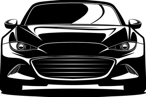 car front vector art icons  graphics