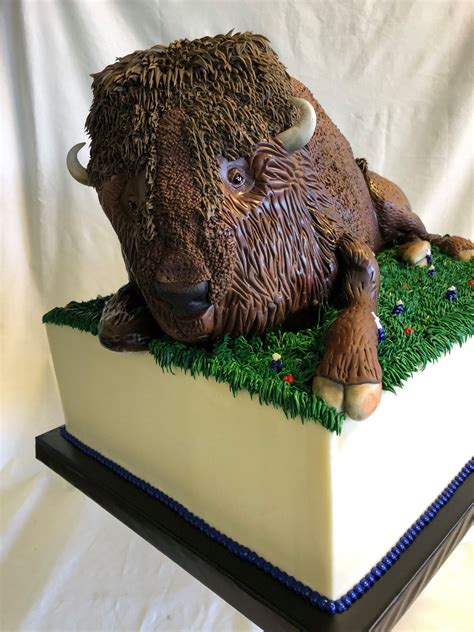 How Cool Is This Detailed Bison Cake Such A Fun Cake To Create