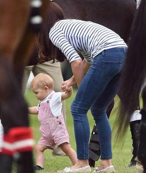 prince george enjoys a father s day crawl at polo event watched by mum kate middleton royal