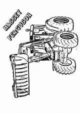 Traktor Ferguson Massey Ausmalbilder Trecker Tractor Baufahrzeug Momjunction Q2 sketch template