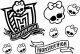 Monster High Logo Coloring Pages Getcolorings Print sketch template