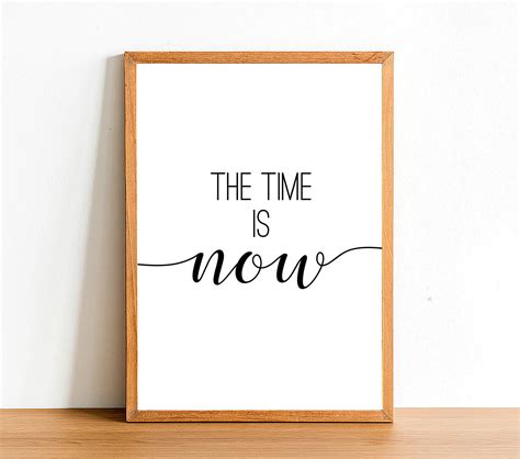 time   inspirational prints motivational quotes etsy