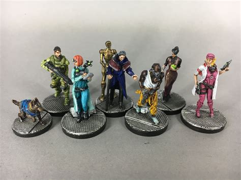 nemesis boardgame extra characters painted  bretzelbuth mini paintings board games painting