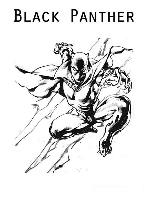 black panther  mcu fights  enemies coloring pages avengers