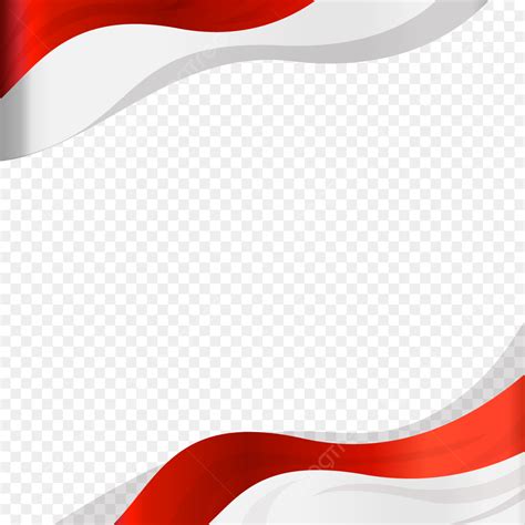 merah putih border transparent png vector psd  clipart  transparent background