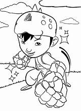 Coloring Boboiboy Kids Pages Printable sketch template