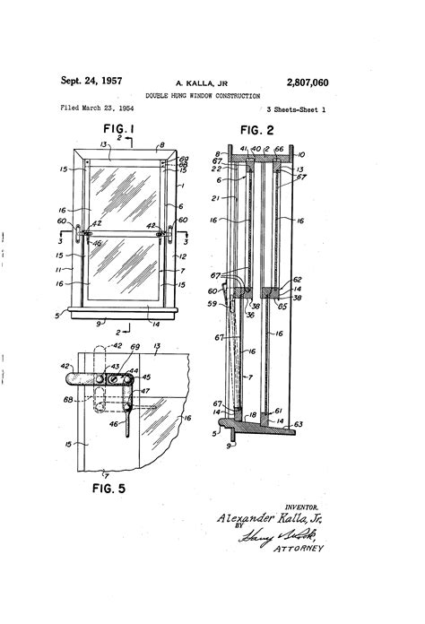 patent  double hung window construction google patents