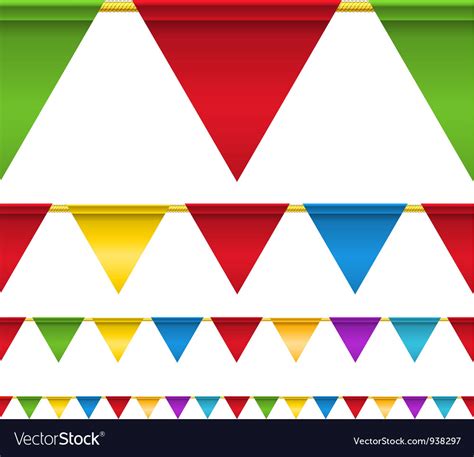 triangle flag banners royalty  vector image