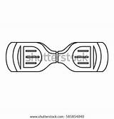 Hoverboard Coloring Pages Template Outline sketch template