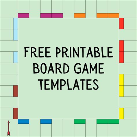 printable board game templates hobbylark