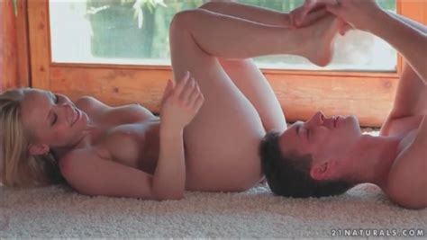 lola taylor gives an erotic footjob alpha porno