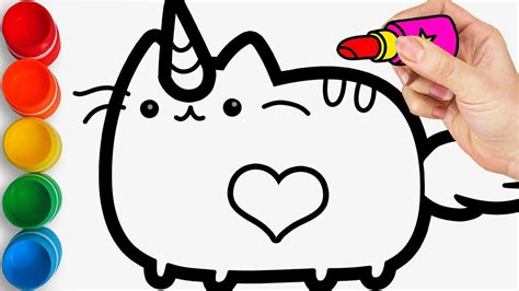 cat unicorn coloring pages clipart full size clipart  images