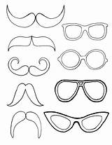Coloring Pages Glasses Moustache Mustache Sunglasses Eye Printable Template Kids Clings Mirror Kidsactivitiesblog Glass Models Printables Activities Templates Crafts Eyes sketch template