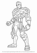 Max Steel Draw Forge Ferrus Drawing Commander Step Cartoon sketch template