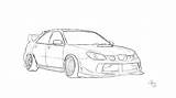 Subaru Sketches sketch template