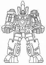 Rangers Power Coloring Robot Pages Spd Assembled Color Print Coloringhome sketch template
