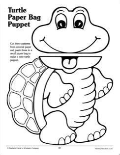 turtle paper bag puppet paper bag puppets puppet patterns halloween