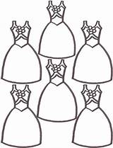 Coloring Pages Dress Dresses Cute Printable Prom Colouring Color Kids Cliparts Fancy Cartoon Ballerina Shoes Print Library Clothes Clipart Popular sketch template