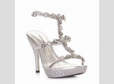 Wedding SHoes prom Shoes High Heels Dahlia Silver 01 silver high heels