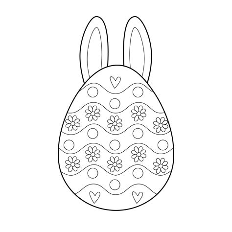 printable coloring pages easter egg