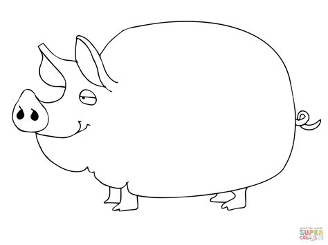 cute pig coloring  super coloring