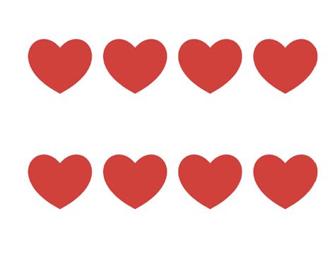 small heart template clipart